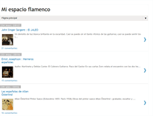 Tablet Screenshot of miespacioflamenco.blogspot.com