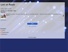 Tablet Screenshot of lostonroads.blogspot.com