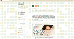 Desktop Screenshot of fearlesslyfeminine.blogspot.com