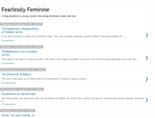 Tablet Screenshot of fearlesslyfeminine.blogspot.com