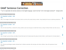 Tablet Screenshot of gmatsentencecorrection.blogspot.com