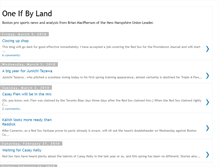 Tablet Screenshot of oneifbylandsports.blogspot.com