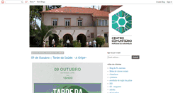 Desktop Screenshot of centrocomunitariocarcavelos.blogspot.com