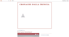 Desktop Screenshot of cronachedallatrincea.blogspot.com