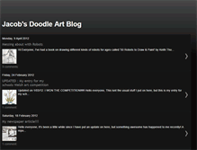 Tablet Screenshot of jacobsdoodleartblog.blogspot.com