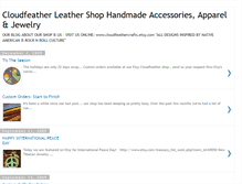 Tablet Screenshot of cloudfeatherleather.blogspot.com