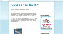 Desktop Screenshot of adecisionforeternity.blogspot.com