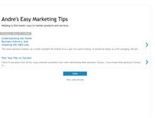Tablet Screenshot of andreseasymarketingtips.blogspot.com