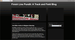 Desktop Screenshot of finishlinepundit.blogspot.com