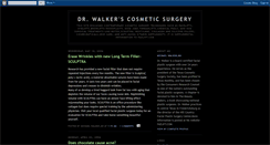 Desktop Screenshot of drwalkerscosmeticsurgery.blogspot.com