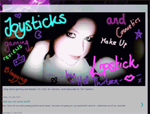 Tablet Screenshot of joysticksandlipstick.blogspot.com