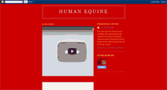 Desktop Screenshot of humanequine.blogspot.com