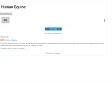 Tablet Screenshot of humanequine.blogspot.com