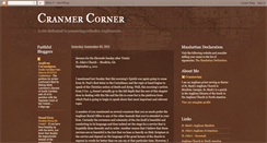 Desktop Screenshot of cranmercorner.blogspot.com