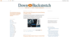 Desktop Screenshot of downthebackstretch.blogspot.com