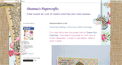 Desktop Screenshot of deannaspapercrafts.blogspot.com