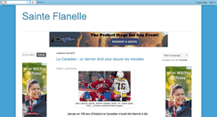 Desktop Screenshot of inconditionneldelasainteflanelle.blogspot.com