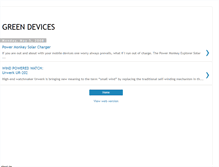 Tablet Screenshot of green-devices.blogspot.com