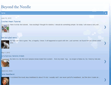 Tablet Screenshot of beyondtheneedle.blogspot.com