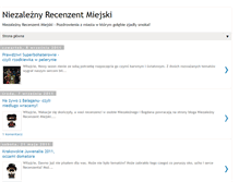 Tablet Screenshot of niezaleznyrecenzentmiejski.blogspot.com