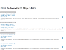 Tablet Screenshot of clock-radios-with-cd-players-price.blogspot.com