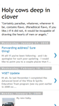 Mobile Screenshot of cowsandclover.blogspot.com