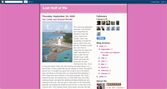 Desktop Screenshot of losthalfofme.blogspot.com