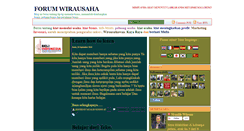 Desktop Screenshot of forumwirausaha.blogspot.com