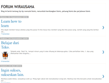 Tablet Screenshot of forumwirausaha.blogspot.com