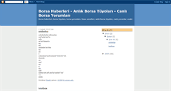 Desktop Screenshot of borsa-haberleri-tuyolari.blogspot.com