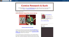 Desktop Screenshot of comicsresearch.blogspot.com