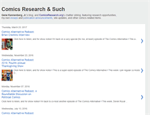 Tablet Screenshot of comicsresearch.blogspot.com