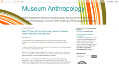 Desktop Screenshot of museumanthropology.blogspot.com