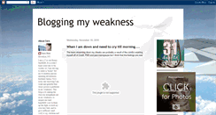 Desktop Screenshot of myweaknesshispower.blogspot.com