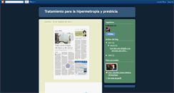 Desktop Screenshot of hipermetropiaypresbiciatratamiento.blogspot.com