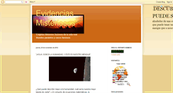 Desktop Screenshot of evidenciasmisteriosas.blogspot.com