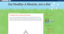 Desktop Screenshot of eathealthy-alifestylenotadiet.blogspot.com