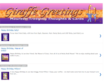 Tablet Screenshot of giraffe-greetings.blogspot.com