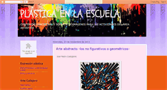 Desktop Screenshot of plasticaenlaescuela.blogspot.com