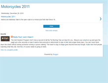 Tablet Screenshot of motorcycles2011.blogspot.com
