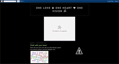 Desktop Screenshot of onelove-oneheart-onevision.blogspot.com