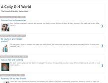 Tablet Screenshot of coilygirlworld.blogspot.com