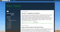 Desktop Screenshot of bubu-vijesti.blogspot.com