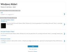 Tablet Screenshot of microsoftwindowsmidori.blogspot.com