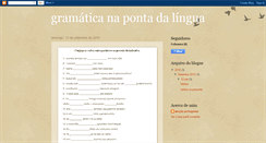 Desktop Screenshot of gramaticanapontadalingua.blogspot.com