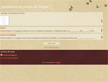 Tablet Screenshot of gramaticanapontadalingua.blogspot.com