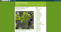 Desktop Screenshot of coloradobirdguide.blogspot.com