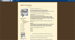 Desktop Screenshot of bill-is-watching.blogspot.com