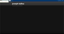 Desktop Screenshot of josephkallou.blogspot.com