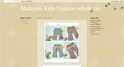 Desktop Screenshot of carolsim-malaysiakidsfashionwholesale.blogspot.com